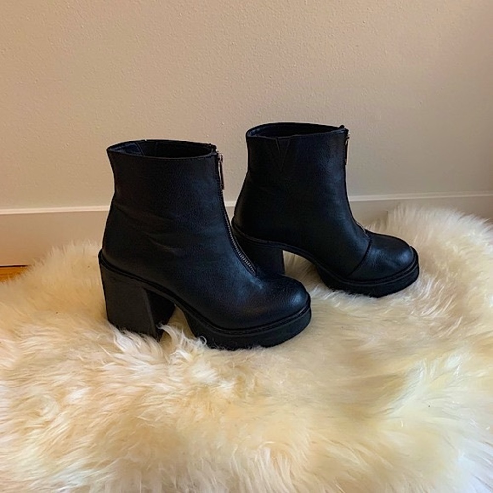 Current Mood Altered Platform Chunky Ankle Boots